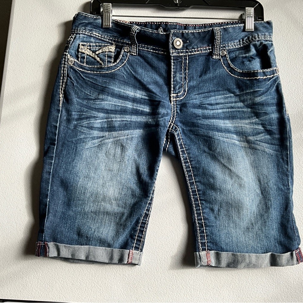 Amethyst Jeans Kids' Rolled Cuff Denim Shorts